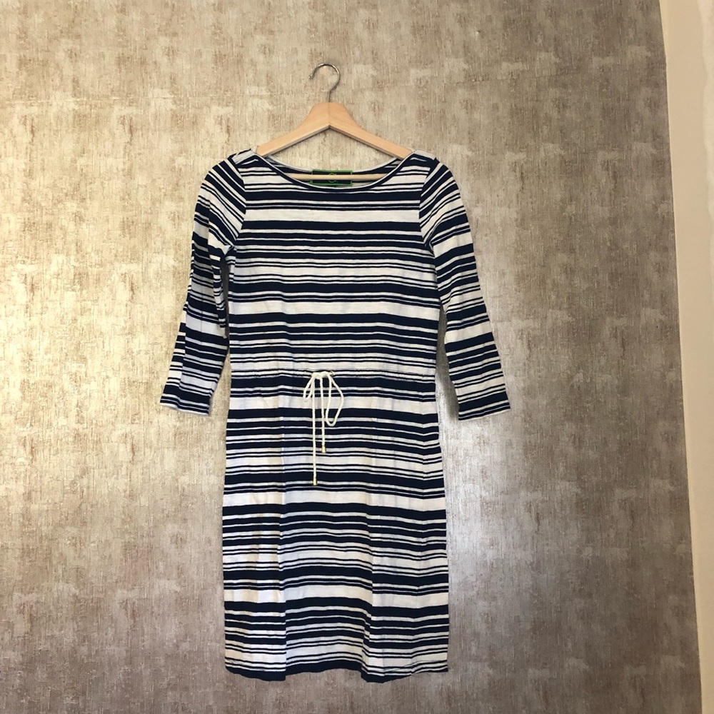 C. Wonder Navy Striped Dress
